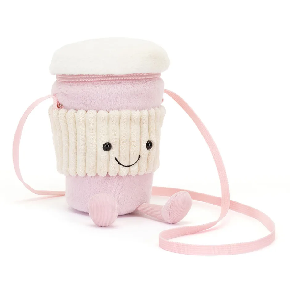 Amuseables Coffee-To-Go Pink Bag*Jellycat New