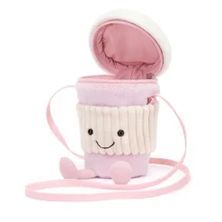Amuseables Coffee-To-Go Pink Bag*Jellycat New