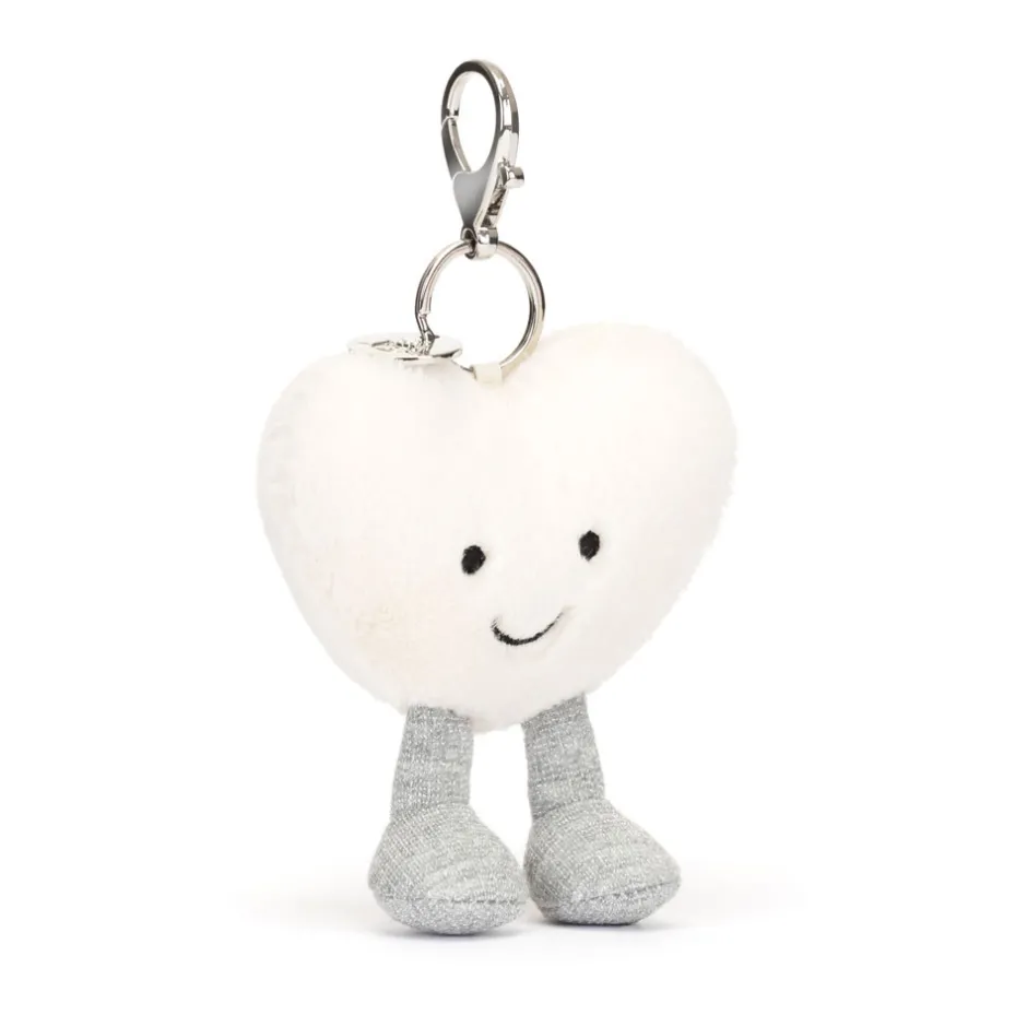 Amuseables Cream Heart Bag Charm*Jellycat Best
