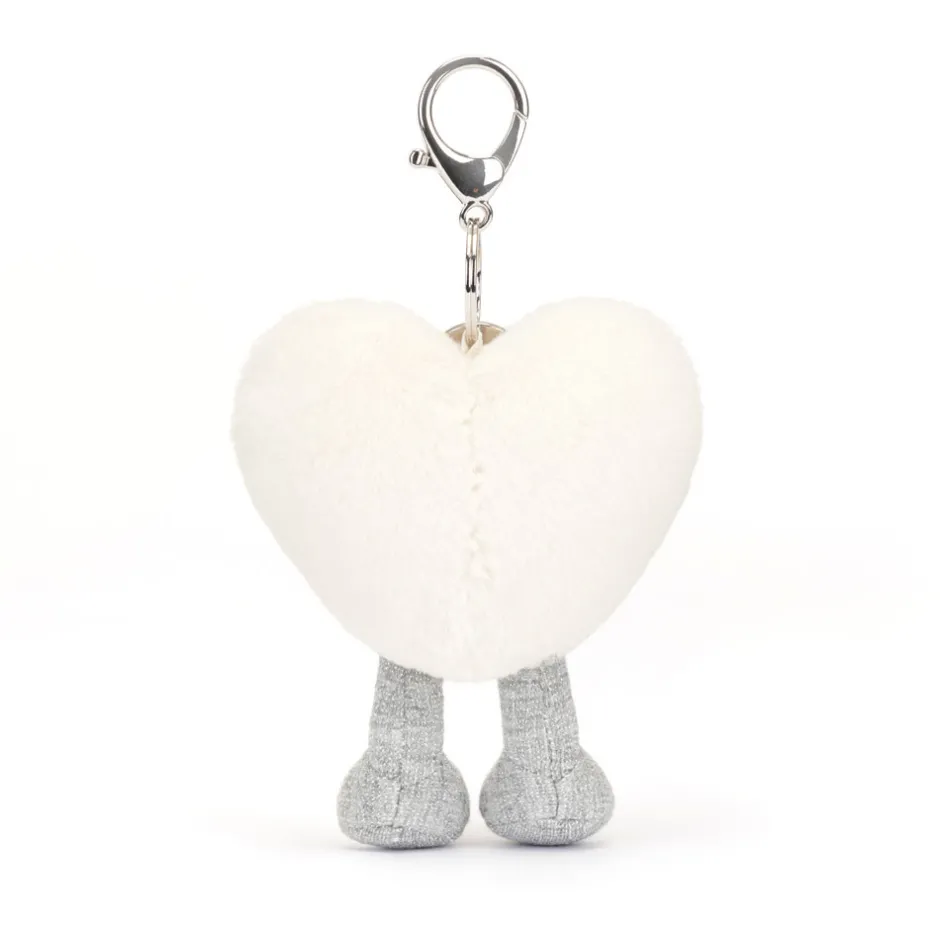 Amuseables Cream Heart Bag Charm*Jellycat Best