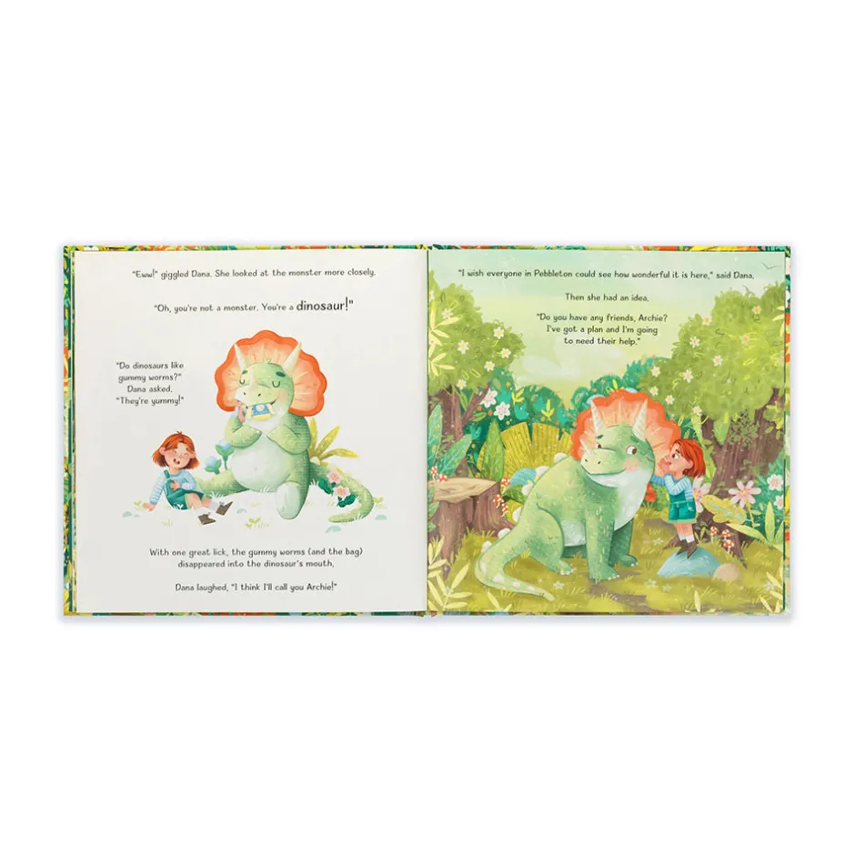 Archie, My Dinosaur Friend Book and Archie Dinosaur*Jellycat Outlet