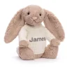 Bashful Beige Bunny with Personalised Cream Jumper*Jellycat Discount