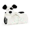 Bashful Black & Cream Puppy Blankie*Jellycat New