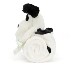Bashful Black & Cream Puppy Blankie*Jellycat New