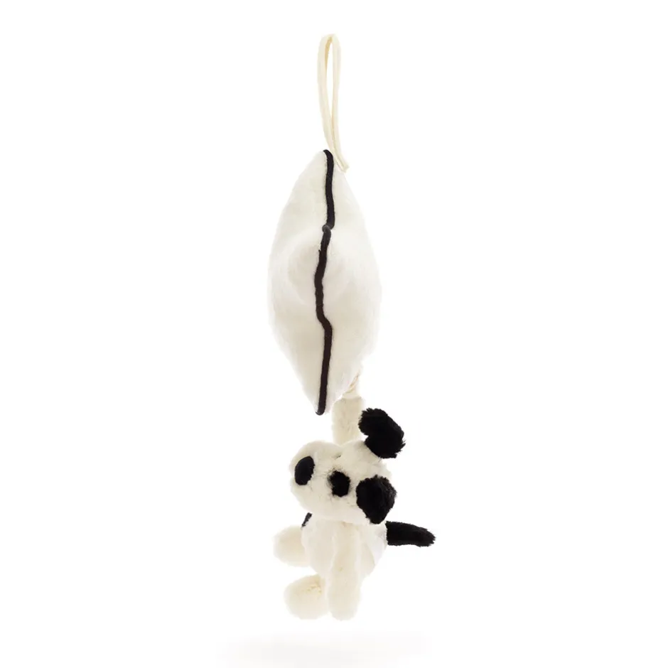 Bashful Black & Cream Puppy Musical Pull*Jellycat Discount
