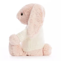 Bashful Blush Bunny with Personalised Cream Jumper*Jellycat Discount