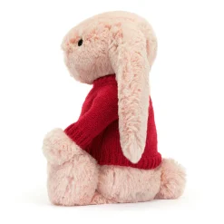 Bashful Blush Bunny with Personalised Red Jumper*Jellycat Online