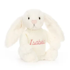 Bashful Cream Bunny with Personalised Cream Jumper*Jellycat Clearance
