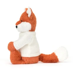 Bashful Fox Cub with Personalised Cream Jumper*Jellycat Hot