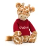 Bashful Giraffe with Personalised Red Jumper*Jellycat Best