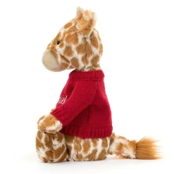 Bashful Giraffe with Personalised Red Jumper*Jellycat Best