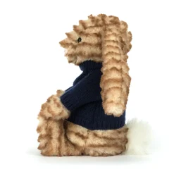 Bashful Luxe Bunny Juniper with Personalised Navy Jumper*Jellycat Sale