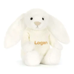 Bashful Luxe Bunny Luna with Personalised Cream Jumper*Jellycat Hot