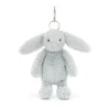 Bashful Silver Bunny Bag Charm*Jellycat Hot