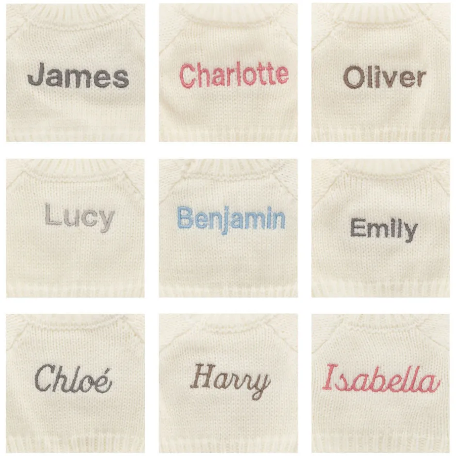 Bashful Silver Bunny with Personalised Cream Jumper*Jellycat New