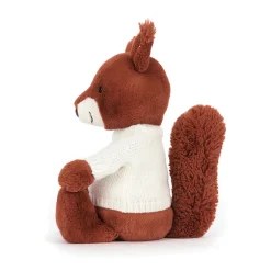 Bashful Squirrel with Personalised Cream Jumper*Jellycat Best