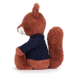 Bashful Squirrel with Personalised Navy Jumper*Jellycat Online