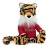 Bashful Tiger with Personalised Red Jumper*Jellycat New