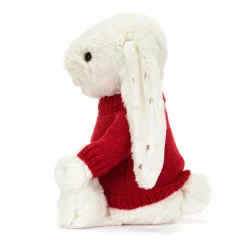 Bashful Twinkle Bunny with Personalised Red Jumper*Jellycat Sale