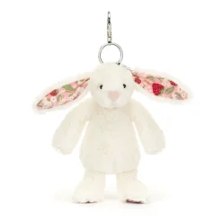 Blossom Cream Bunny 'Berry' Bag Charm*Jellycat