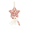 Blossom Cream Bunny 'Berry' Musical Pull*Jellycat Hot