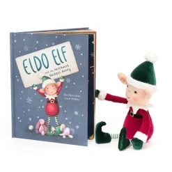 Eldo Elf and the Patchwork Bashful Bunny Book and Eldo Elf*Jellycat Best