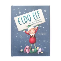 Eldo Elf and the Patchwork Bashful Bunny Book and Eldo Elf*Jellycat Best