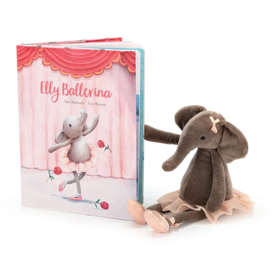 Elly Ballerina Book and Dancing Darcey Elephant*Jellycat Hot