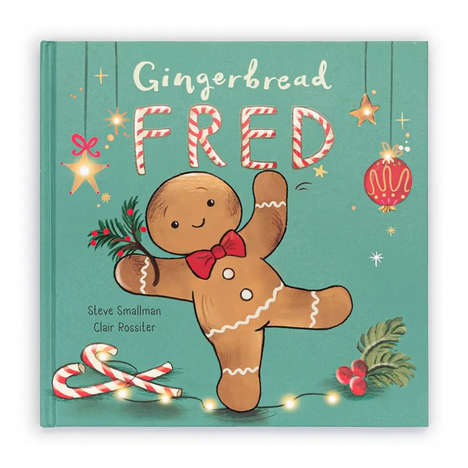 Gingerbread Fred Book and Jolly Gingerbread Fred Original*Jellycat New