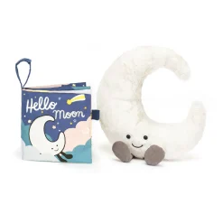 Hello Moon Fabric Book and Amuseables Moon Medium*Jellycat Online