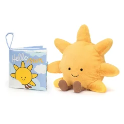 Hello Sun Fabric Book and Amuseables Sun Medium*Jellycat New