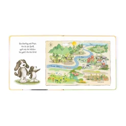 Hundchen Schnuck Und Sein Papa Buch and Bashful Fudge Puppy Medium*Jellycat New