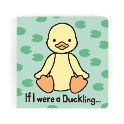 If I were a Duckling Board Book and Bashful Duckling Medium*Jellycat New