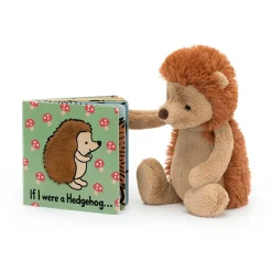 If I Were A Hedgehog Board Book and Bashful Hedgehog Medium*Jellycat Online