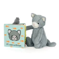 If I Were a Kitten Board Book and Bashful Kitten Original*Jellycat New