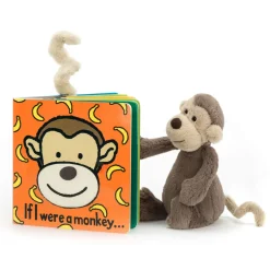 If I Were A Monkey Book and Bashful Monkey Small*Jellycat Clearance