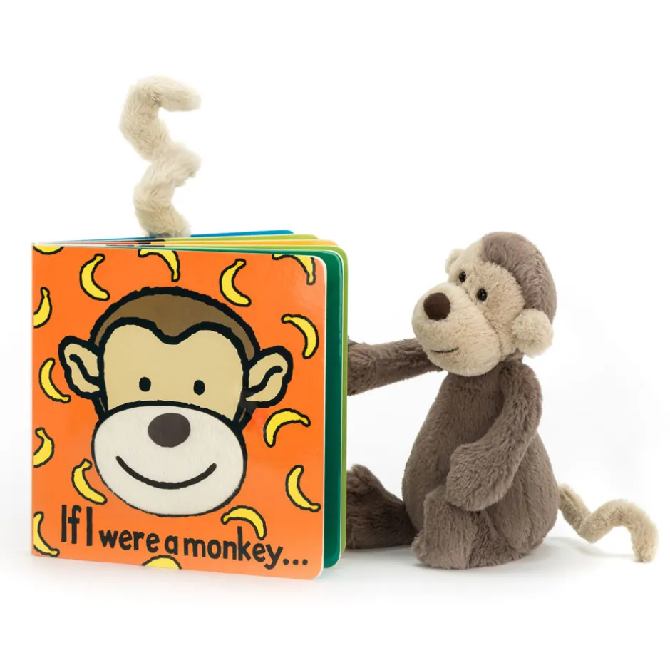 If I Were A Monkey Book and Bashful Monkey Small*Jellycat Clearance