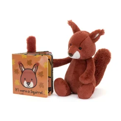 If I Were a Squirrel Board Book and Bashful Squirrel Medium*Jellycat Online