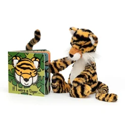 If I Were A Tiger Book and Bashful Tiger Medium*Jellycat New