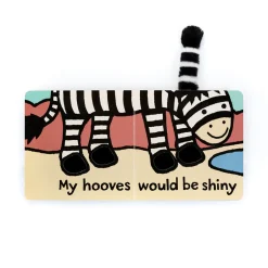 If I Were A Zebra Board Book and Bashful Zebra Medium*Jellycat