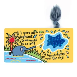 If I Were An Elephant Board Book and Fuddlewuddle Elephant Medium*Jellycat Sale
