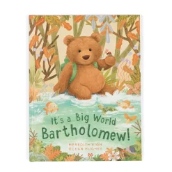 It's a Big World Bartholomew Book and Bartholomew Bear Medium*Jellycat Clearance