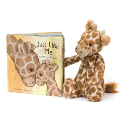 Just Like Me Book and Bashful Giraffe Medium*Jellycat