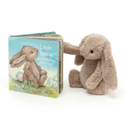 Lapin Timide Et Ses Petites Aventures and Bashful Beige Bunny Medium*Jellycat Sale