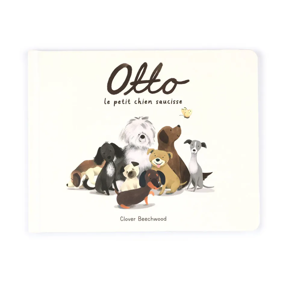 Otto Le Petit Chien Saucisse Livre and Otto Sausage Dog Medium*Jellycat New