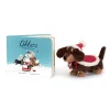 Otto's Snowy Christmas Book and Winter Warmer Otto Sausage Dog*Jellycat Outlet