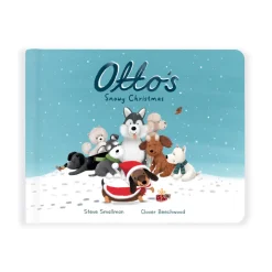 Otto's Snowy Christmas Book and Winter Warmer Otto Sausage Dog*Jellycat Outlet