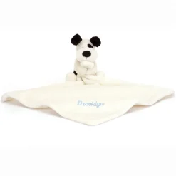 Personalised Bashful Black & Cream Puppy Soother*Jellycat Discount
