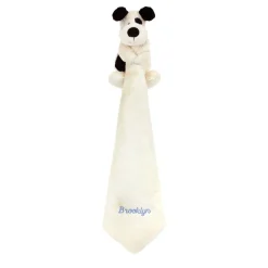 Personalised Bashful Black & Cream Puppy Soother*Jellycat Discount