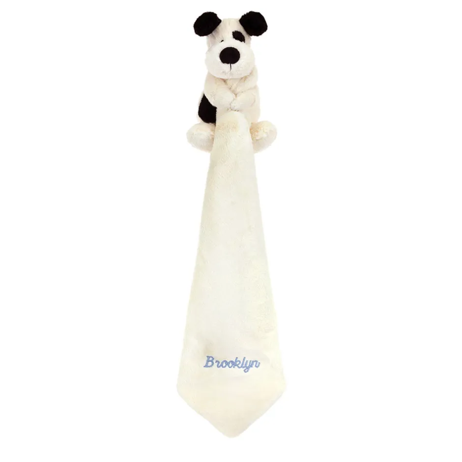 Personalised Bashful Black & Cream Puppy Soother*Jellycat Discount